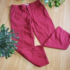 Vintage TOMMY HILFIGER Jeans Sz 4 Red Retro 90s High Waist Mom Jean